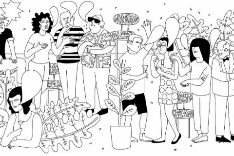 Il·lustració per difondre el taller 'Participació política a través d’Internet' de l'Ajuntament de Barcelona