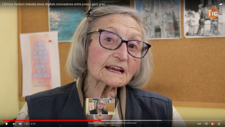 L'Òmnia Verdum treballa eines digitals innovadores entre joves i gent gran