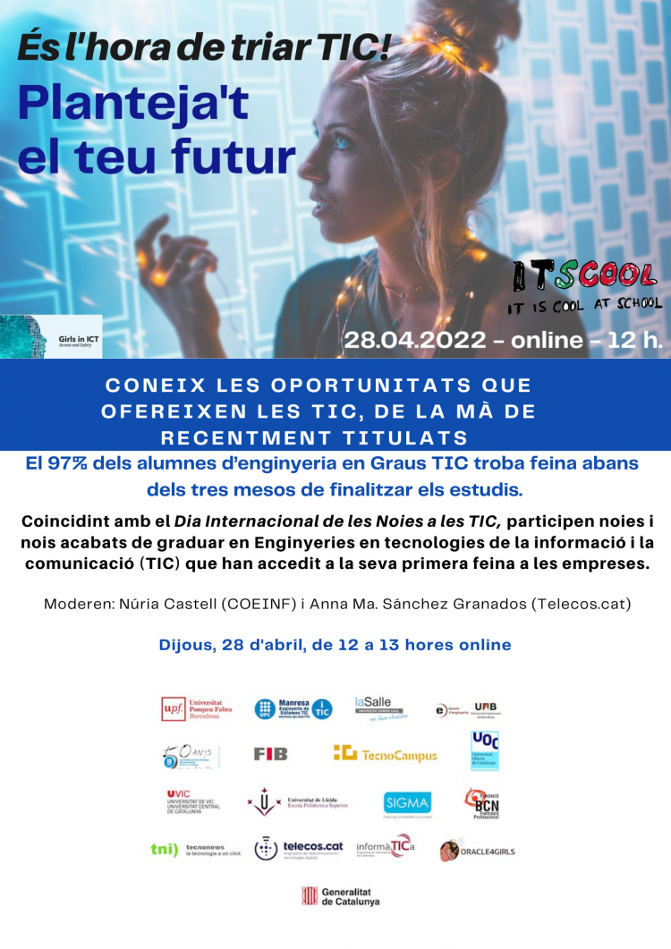 Jornada "És l'hora de triar TIC: Plantejat el teu futur!"