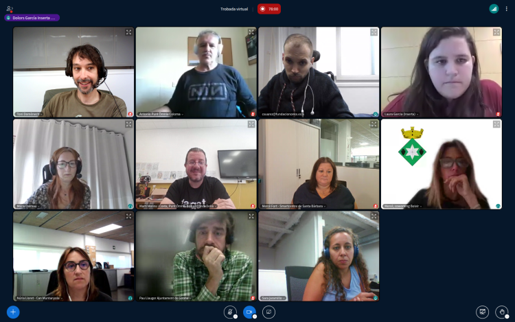 Les participants a la Trobada Virtual sobre accessibilitat