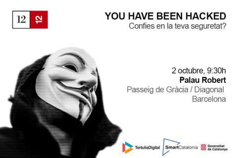 Cartell de la jornada sobre ciberseguretat al Palau Robert