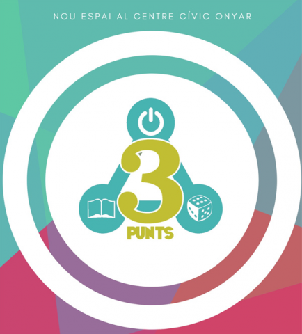 Cartell per difondre la col·laboració entre l'Òmnia Girona i Girona Emprèn