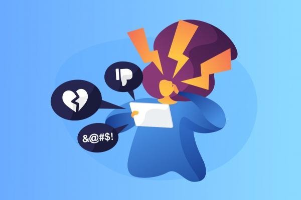 Il·lustració violències masclistes a Internet