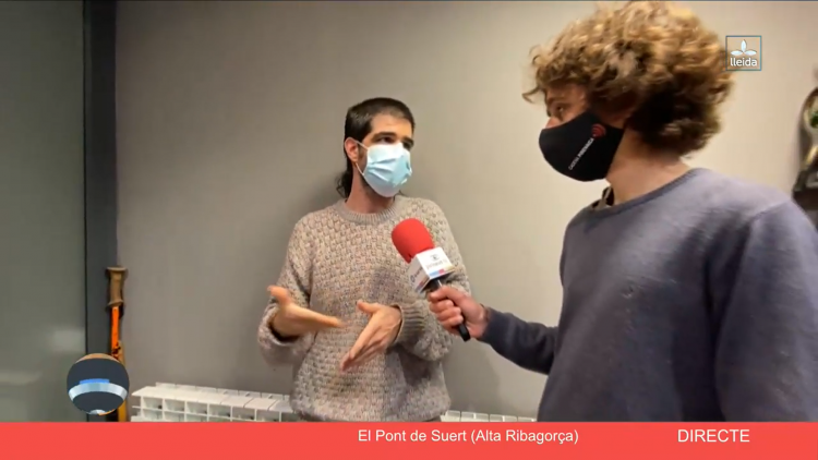 En Carles Roca, dinamitzador del punt TIC Alta Ribagorça, entrevistat per Lleida Pirineus TV