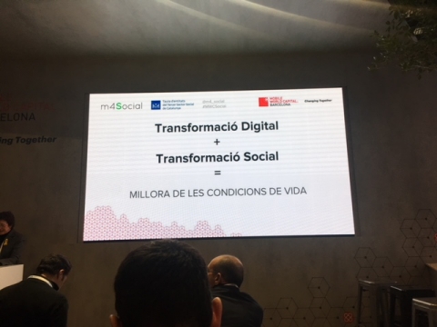 Presentación de la Taula d’entitats del Tercer Sector Social de Catalunya en el MWC18