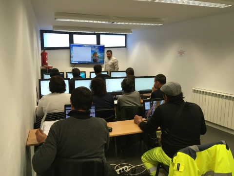 Sessió formativa del Programa Treball i Formació al Punt TIC de l'Alta Ribagorça