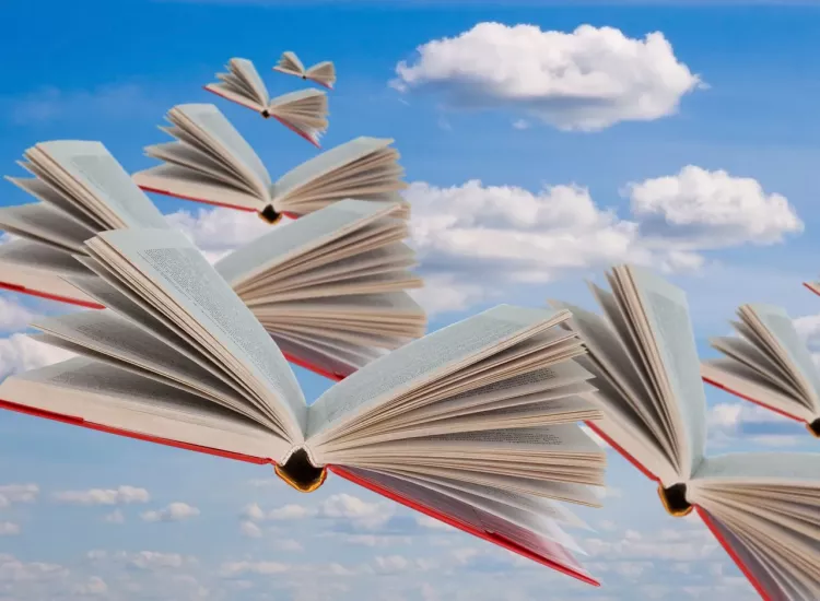 flying books