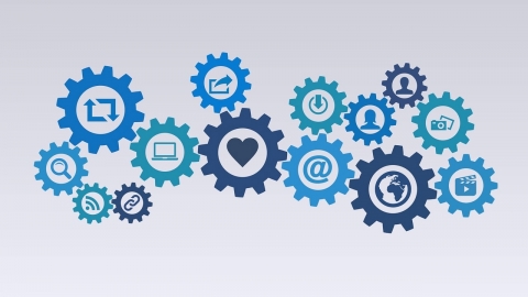 Il·lustració sobre Internet i eines 2.0