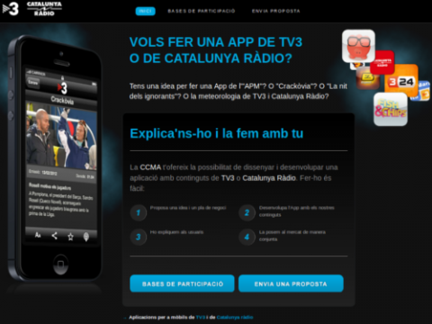 Convocatòria d'aplicacions mòbils de la CCMA