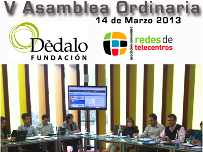  Comunidad de Redes de Telecentros celebrarà la V Assemblea Ordinària