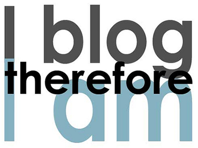 I blog therefore I am. Imatge CC de la galeria: http://www.flickr.com/photos/alamodestuff/