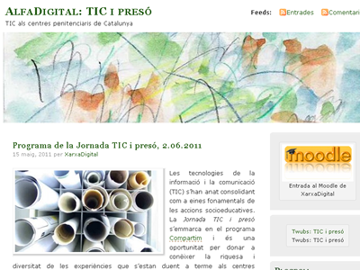 Captura del bloc AlfaDigital: TIC i presó