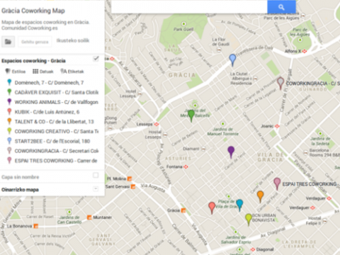 #CoworkingMap de Gràcia