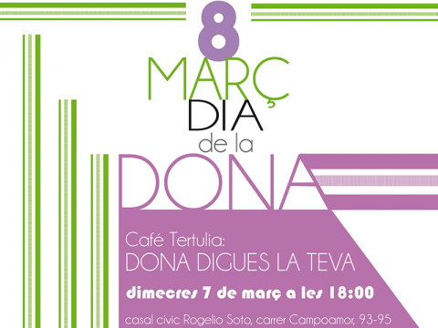 Part del cartell del Dia de la Dona al barri d'Espronceda de Sabadell