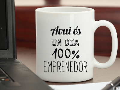 Avui és un dia 100% emprenedor. Imatge d'un tríptic dels ajuntaments de Premià de Dalt, Argentona i Montgat