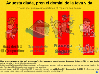 Captura de la pàgina "Celebra la diada amb puntCAT"