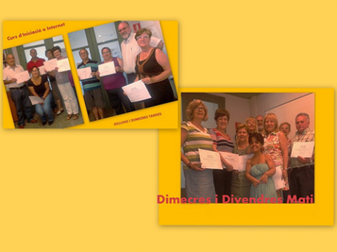 Lliurament de diplomes a alumnes del Punt TIC Palau Falguera