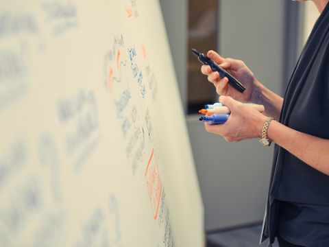 Taller sobre emprenedoria. Imatge CC BY 2.0 de Dell Inc.