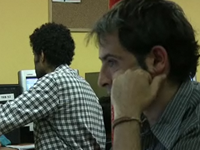 Imatge del Noël González a la sala Òmnia del TEB