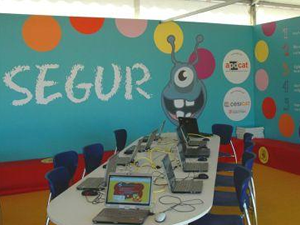 Imatge de l'estand "Navega segur"