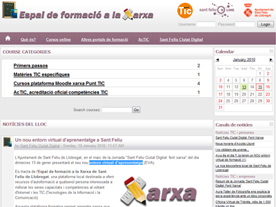 Espai de formació a la Xarxa de Sant Feliu de Llobregat