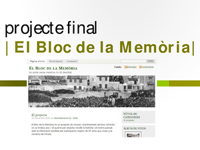 Portada del projecte de Glòria Mestre