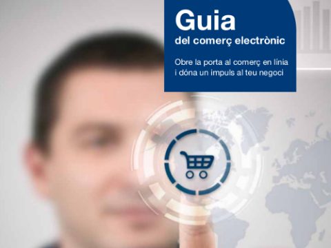 Part de la portada de la guia de comerç electrònic d'idigital