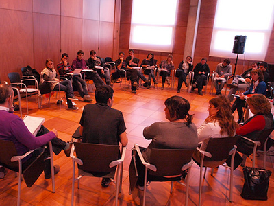 Imatge d'un grup de treball de la jornada del 2009