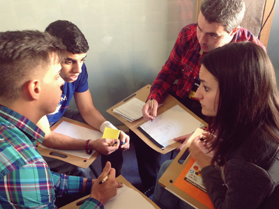 Un grup de joves a la convocatòria de Making More Health de 2014