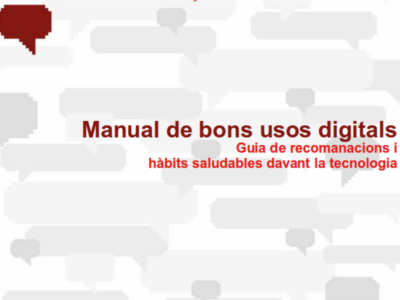 Portada del manual de bons usos digitals