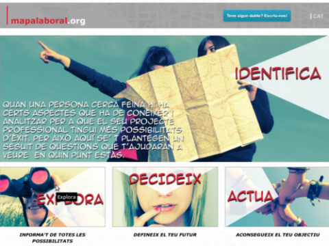 Captura de pantalla de la plana web Mapalaboral.org