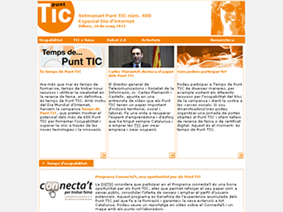 Captura del Setmanari Punt TIC 400
