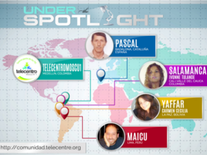 El "top 5" dels membres de la comunitat en castellà de Telecentre.org. Imatge de Telecentre.org