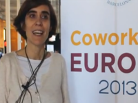 Imatge de la gestora de Gràcia Work Center, Cristina Martínez-Sandoval