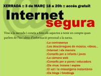 Cartell de la xerrada Internet Segura