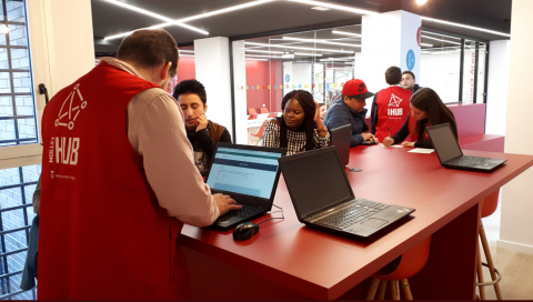 Fotografia de la inauguració de Mollet HUB