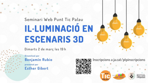 Iluminación escenarios 3D en el Punto TIC Palau