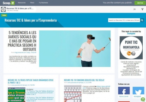 'Recursos & Idees TIC per a l’emprenedoria' en Scoop.it!