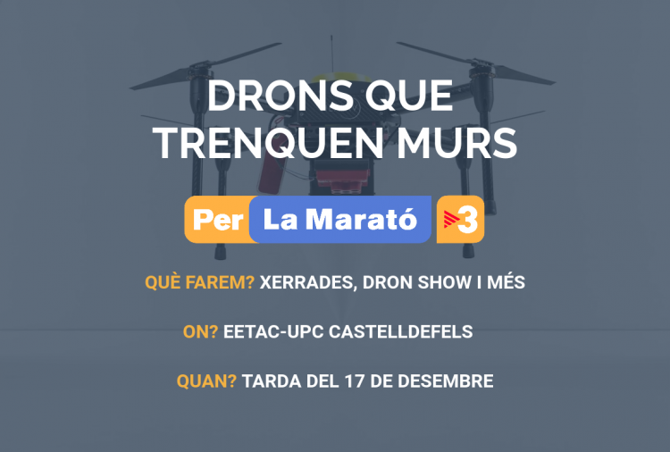 Cartell de l'activitat 'Drons que trenquen murs'