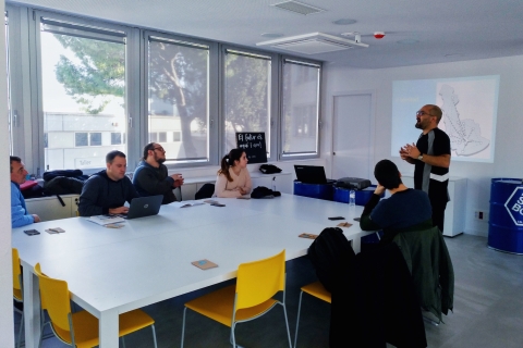 Visita dels tècnics i tècniques de CoEbreLab a CoboiLAB