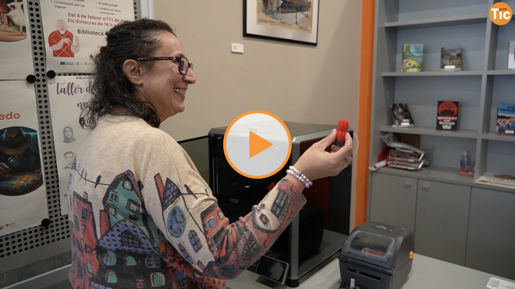 Image of the ICT Point of the Cervelló Municipal Library 